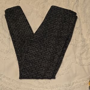 Lysse Black and White Patterned Leggings Size M (0718)